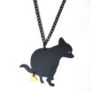 The Golden Turd ketting (chihuahua) glitter roze