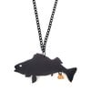 The Golden Turd ketting (vis) glitter