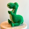 Tweedekans knuffel dino Stijn, knuffeldier, dinosaurus