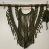 Wanddecoratie, IRIS-6, macramé, kaki