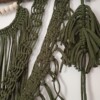 Wanddecoratie, IRIS-6, macramé, kaki