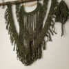 Wanddecoratie, IRIS-6, macramé, kaki