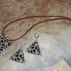 Wild Elegance sieradenset – handgemaakte panterprint oorbellen & ketting van Miyuki kralen