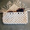 accessoire, zonnebril-etui JUUL-1, macramé, écru