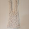 tas, macramé, wit met binnentasje
