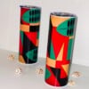 20 oz Drinkbeker met Afrikaanse Geometrische Print – Thermobeker 590 ml – Warm & Koud