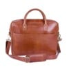 Beocca Leren laptoptas Mason Cognac 15