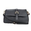 Beocca leren schoudertas Lua Zwart