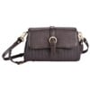 Beocca leren schoudertas Lua donkerbruin