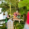 KUNSTBAL - Kerstballen - Handgeschilderd canvas voor in de kerstboom