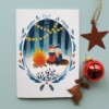 Kerstkaart Knus Kampvuur