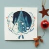 Kerstkaart Sneeuwvosjes