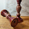 Luxe kandelaar met oosters motief - Bordeaux & Goud