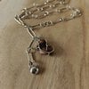 Rough Enough Collection, zilveren ketting met Mookaiet harthanger