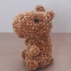 Schattige en Vriendelijke Capybara knuffel, gehaakt in velvet of chenile garen, geschikt voor kinderen onder de 3jaar
