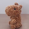 Schattige en Vriendelijke Capybara knuffel, gehaakt in velvet of chenile garen, geschikt voor kinderen onder de 3jaar