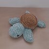 Sea turtle-Schildpad Knuffel- Gehaakte in chenille garen