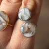 Faux steen ring (3 varianten) verstelbaar