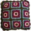 Gehaakt Granny Square kussenhoes