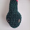 Gehaakte knuffel | Donkergroen, knalroze en lichtroze