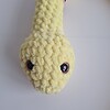 Gehaakte knuffel slang | Geel, lichtroze en zwart