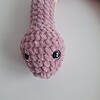 Gehaakte knuffel | Lila, perzikoranje en wit