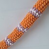 Gehaakte knuffel | Oranje, lila en lichtroze
