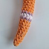 Gehaakte knuffel | Oranje, lila en lichtroze