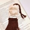 Handgemaakte Houten Bladwijzer met Macramé Touw | Crafted Creations
