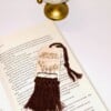 Handgemaakte Houten Bladwijzer met Macramé Touw | Crafted Creations