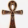 Houten Ankh Wanddecoratie – Levenssleutel Symbool – Laser Cut Design – 34 × 24 cm