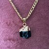 Ketting met edelsteen zwarte toermalijn