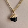 Ketting met edelsteen zwarte toermalijn