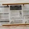 Newspaper coffee tray.
