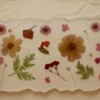 Silver coffee tray with flowers