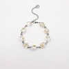 Armband met Kristalvormige Hangers Gevuld met Echt Gipskruid (The Classics)