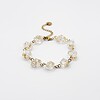 Armband met Kristalvormige Hangers Gevuld met Echt Gipskruid (The Classics)