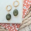 Big stone oorbellen - 3 verschillende kleuren