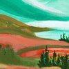 Dream House A4 – Kunstprint berglandschap met huisje
