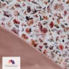 Gepersonaliseerd kussen Autumn Flower Field | Meisje / Roze / Bloemen / Pastel kleur sierkussen met naam en/of geboortedatum (optioneel)