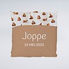 Gepersonaliseerd kussen Mama bear | Bruin / Beren sierkussen met naam en/of geboortedatum (optioneel)