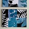 Grafische natuurcollage op hout
