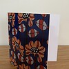 Handgetekende bloemenkaart