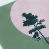 Keramiektegel Wanddecoratie – Pine Tree Illustratie op Groene Achtergrond, Hoogglans & HD Afdruk