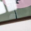 Keramiektegel Wanddecoratie – Pine Tree Illustratie op Groene Achtergrond, Hoogglans & HD Afdruk