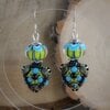 Lentedans & Midzomernacht – Artistieke Lampwork Oorbellen van Glas en Zilver met Modern Folk Feeling