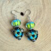 Lentedans & Midzomernacht – Artistieke Lampwork Oorbellen van Glas en Zilver met Modern Folk Feeling
