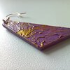 Oorbellen kunst - paars/goud