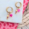 Pink love oorbellen - 2 varianten