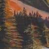 Poster reizen natuur A5 – Roadtrip kunstprint met camper en berglandschap